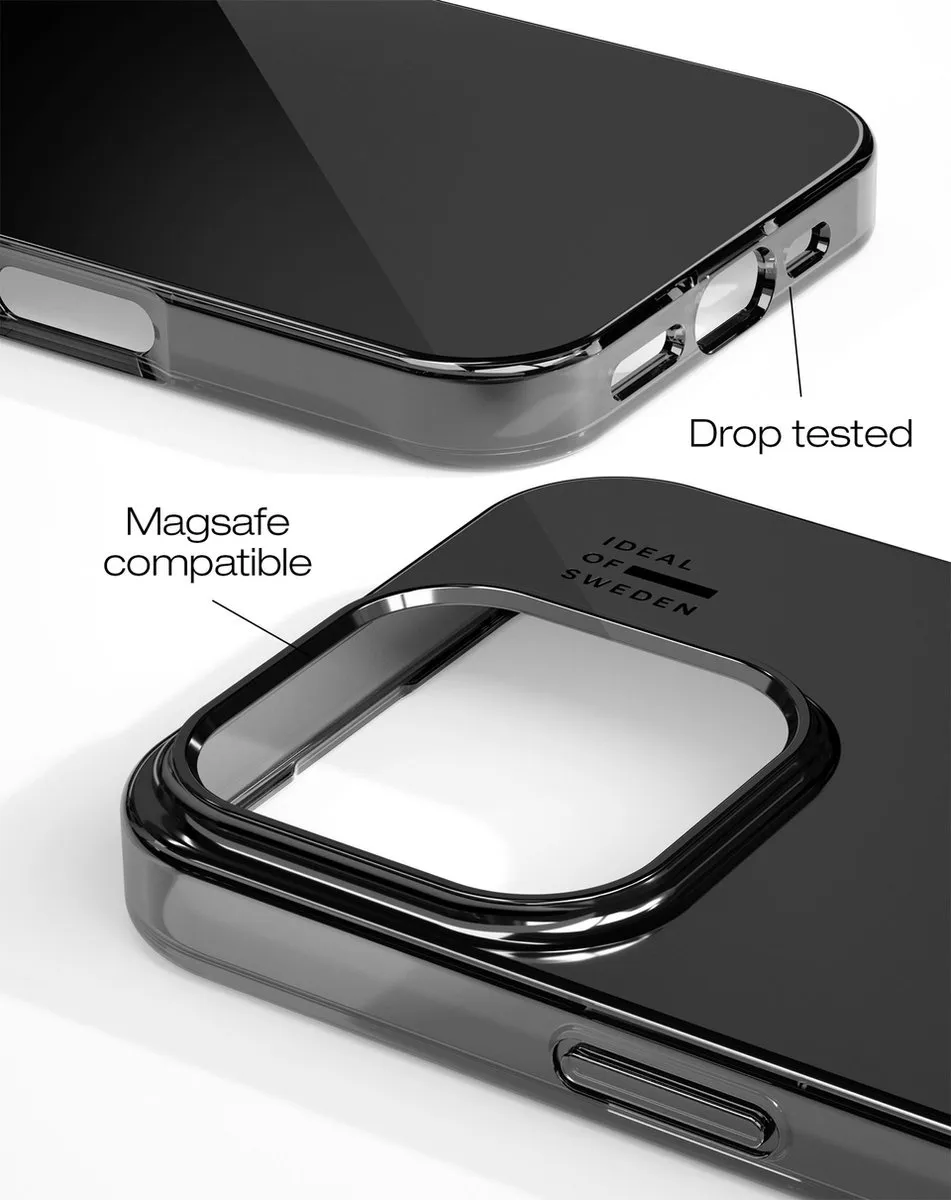 iDeal of Sweden iPhone 16 Pro Mirror Case Mirror Black - MagSafe - afbeelding 2 van 5