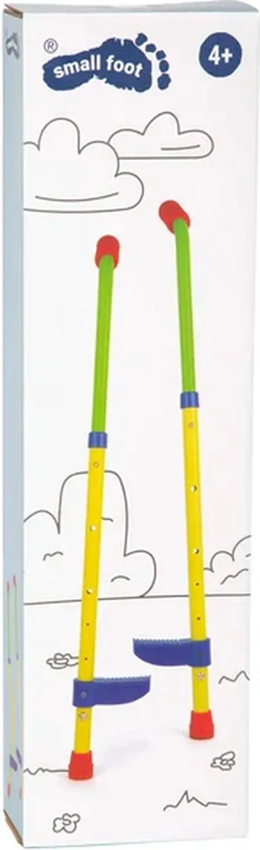 Small Foot Verstelbare Stelten 2 Stuks - Rood/Geel/Blauw/ Groen