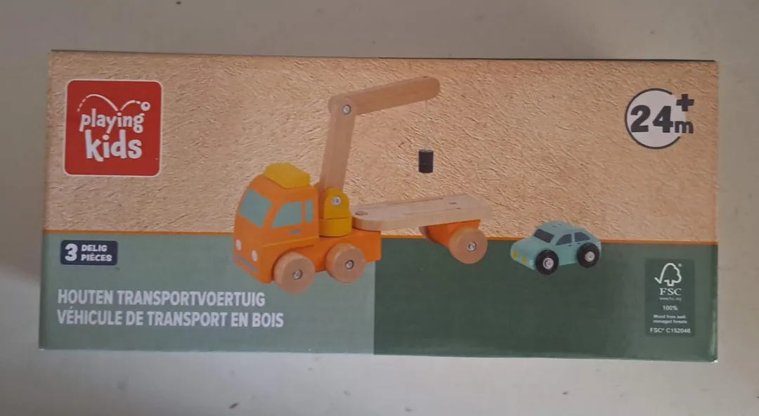 Playing Kids Houten Transportvoertuig