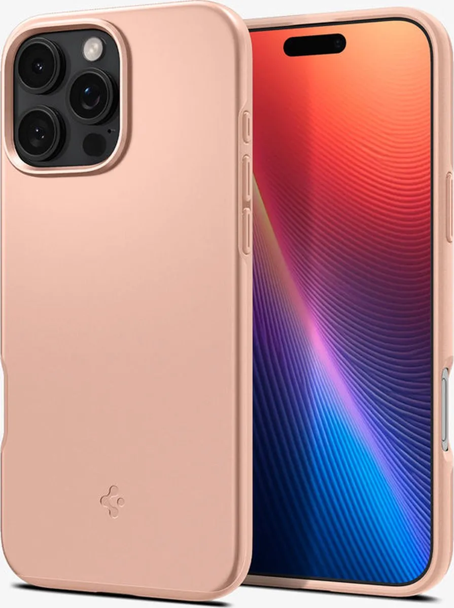 Spigen Thin Fit MagFit ACS08686 Hoesje - iPhone 16 Pro Max - Roze