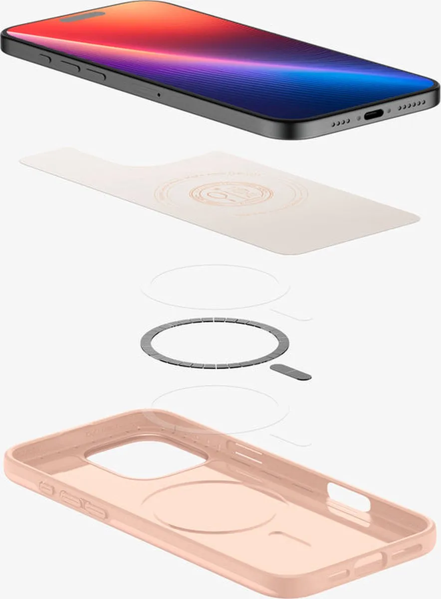 Spigen Thin Fit MagFit ACS08686 Hoesje - iPhone 16 Pro Max - Roze