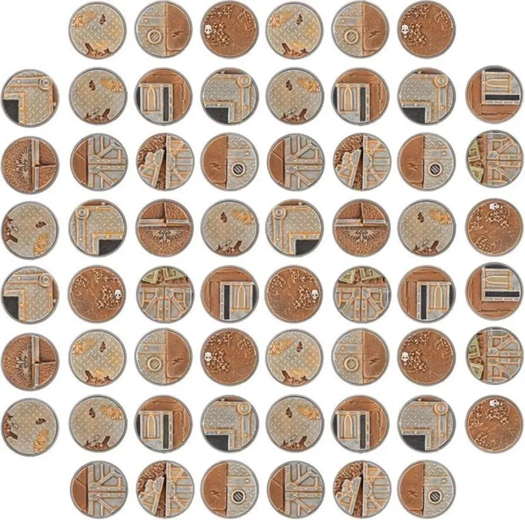 Games Workshop Warhammer 40.000 Sector Imperialis 32mm Round Bases - 60 Stuks
