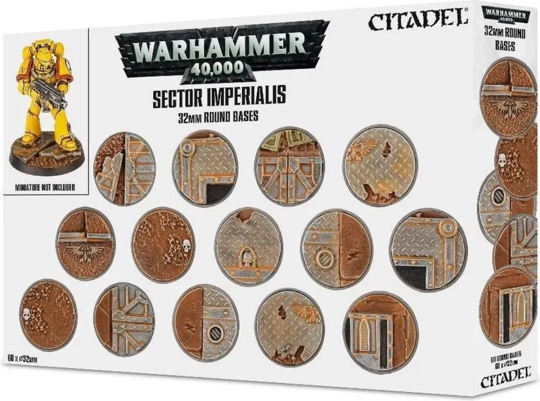 Games Workshop Warhammer 40.000 Sector Imperialis 32mm Round Bases