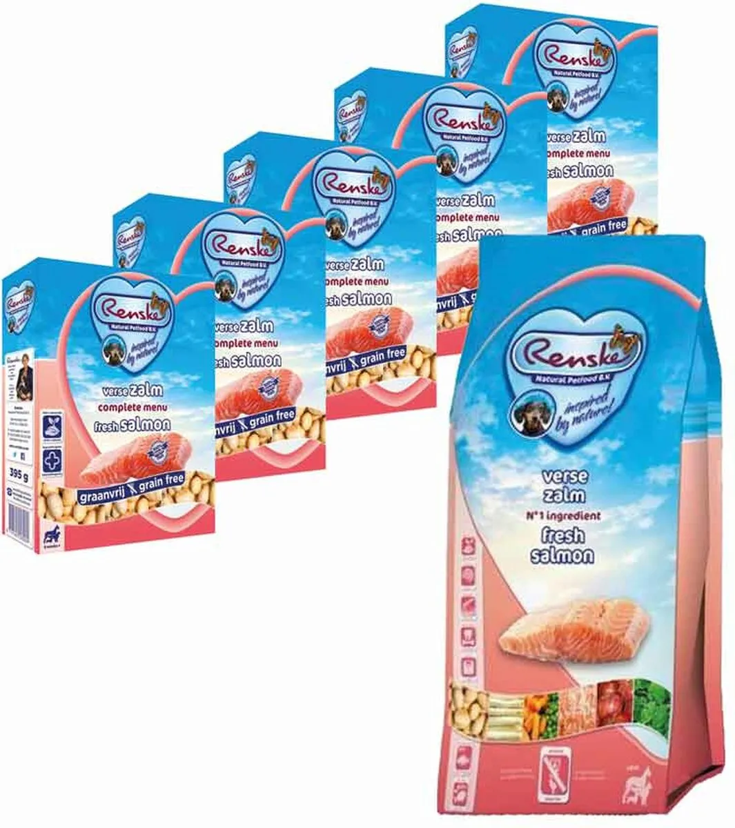 Renske Hondenvoer Zalm - 6 Stuks