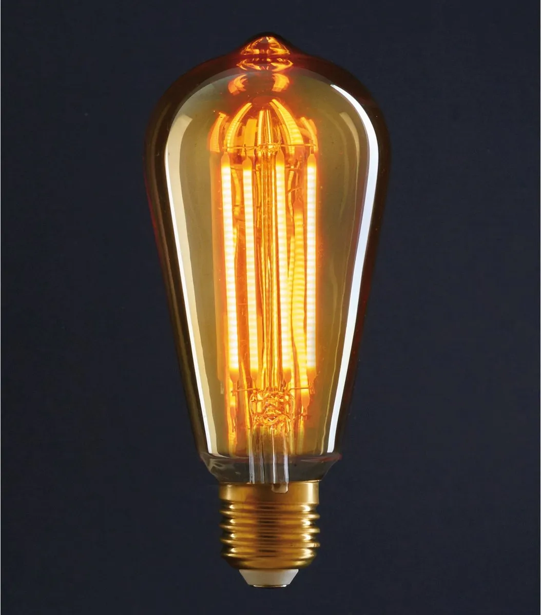 Anna's Collection LED Retro Gloeilamp - 1800K - 145x64mm - Amber
