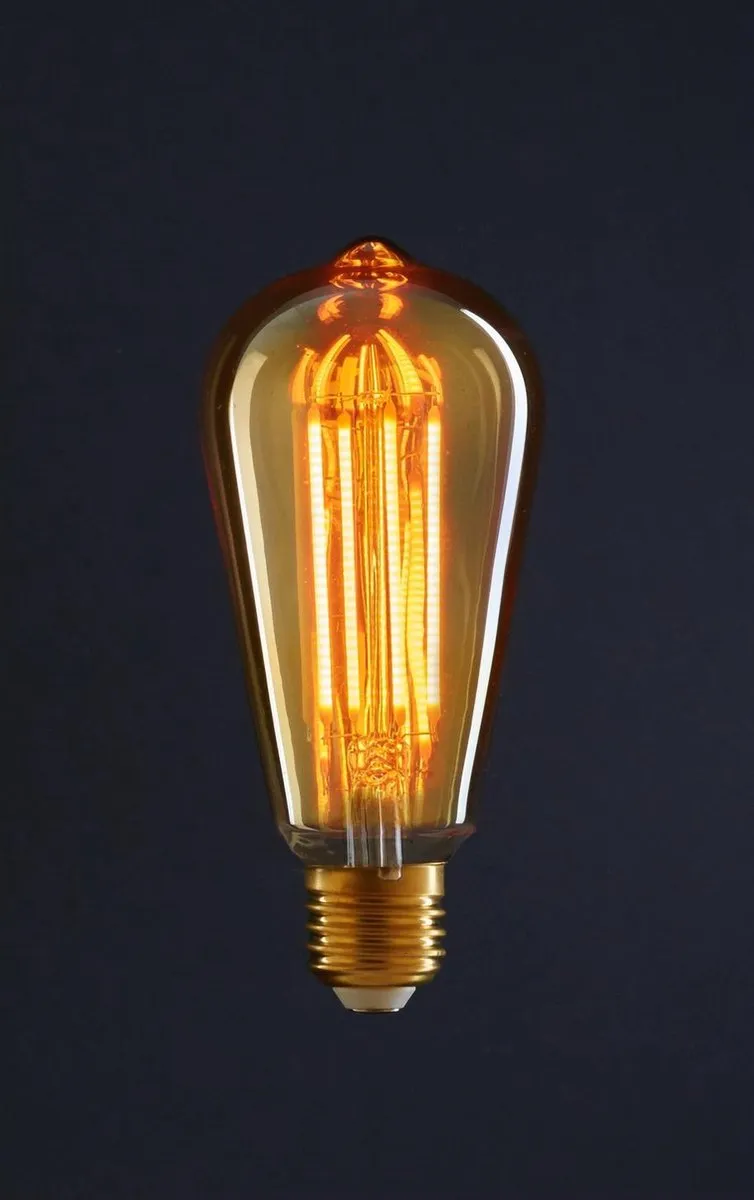 Anna's Collection LED Retro Gloeilamp - 1800K - 145x64mm - Amber