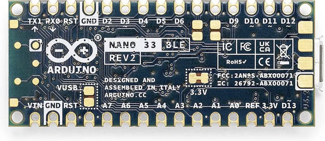 Arduino Nano 33 BLE Rev2 ABX00071 Board