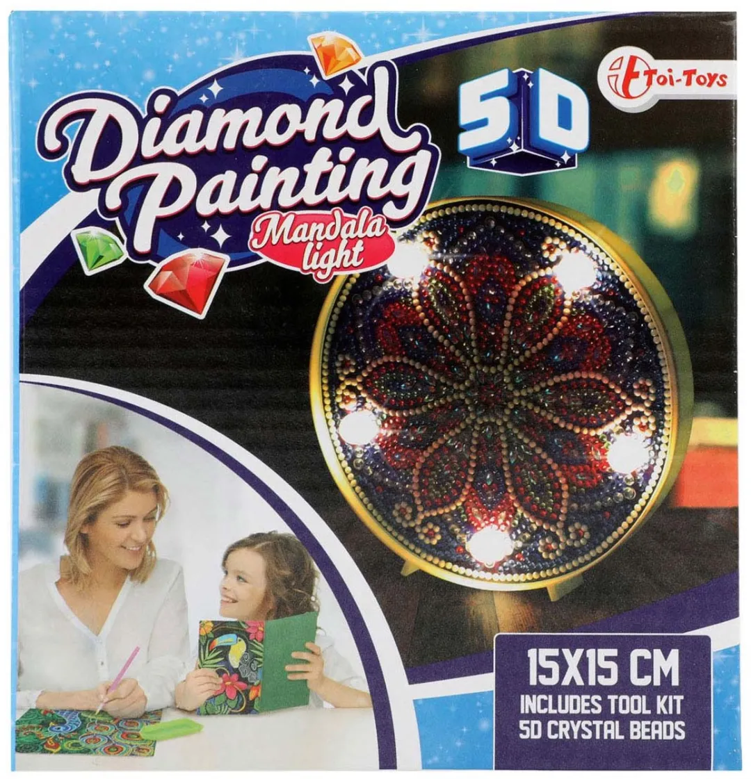 Toi-Toys Diamond Painting Mandala Lamp - Multi