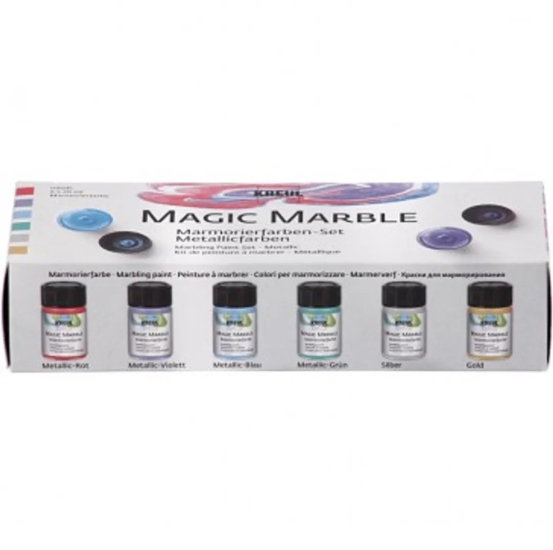 Creativ Company Kreul Magic Marble Set Metallic - 6 Kleuren 20ml