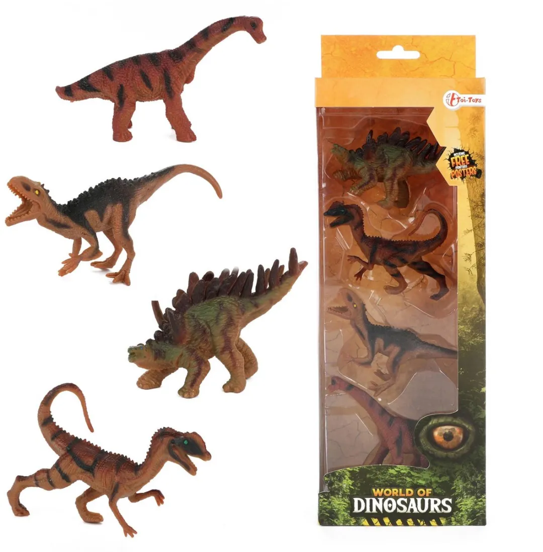 Toi-Toys World of Dinosaurs Speelgoedset 4 Dino's