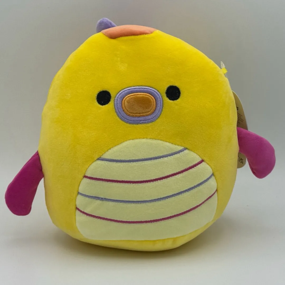 Squishmallows Leif the Leafy Seadragon 19cm - Oranje/Roz/Geel