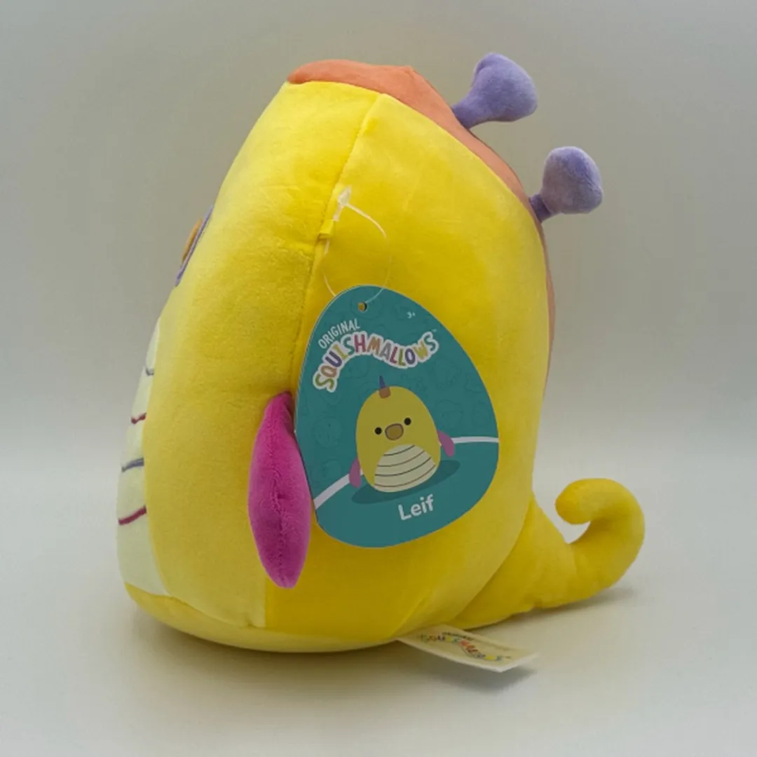 Squishmallows Leif the Leafy Seadragon 19cm - Oranje/Roz/Geel