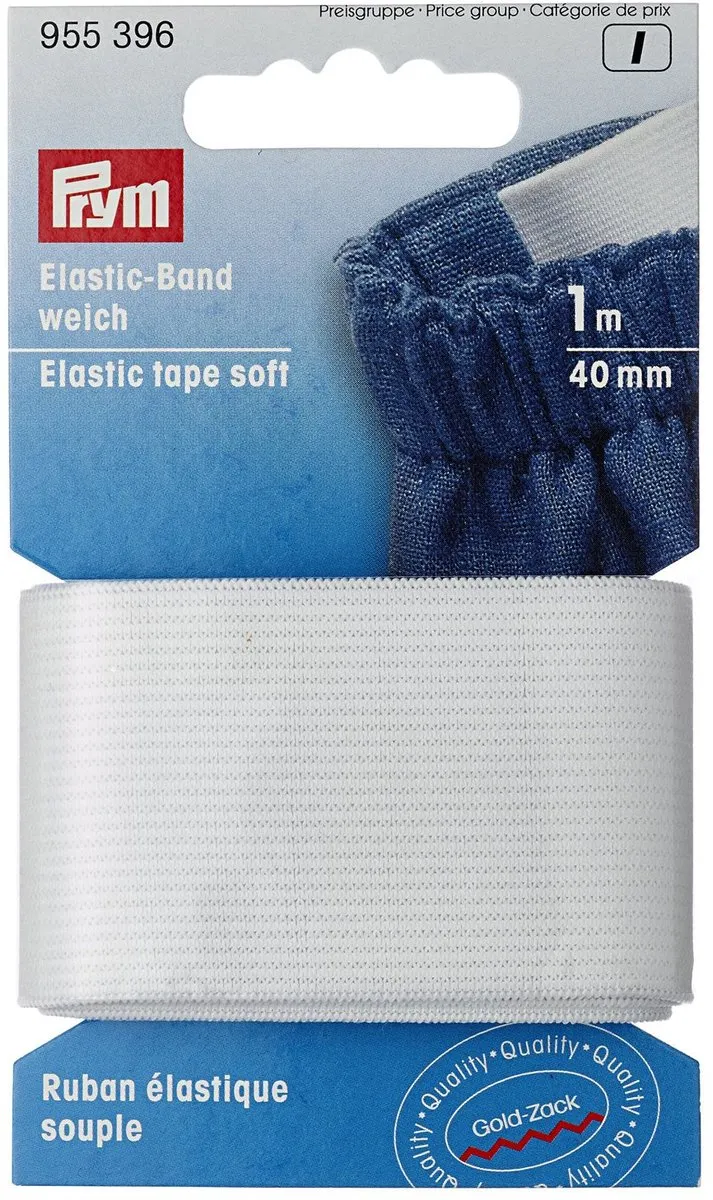 Prym Band-elastiek Zacht Wit - 1 Meter