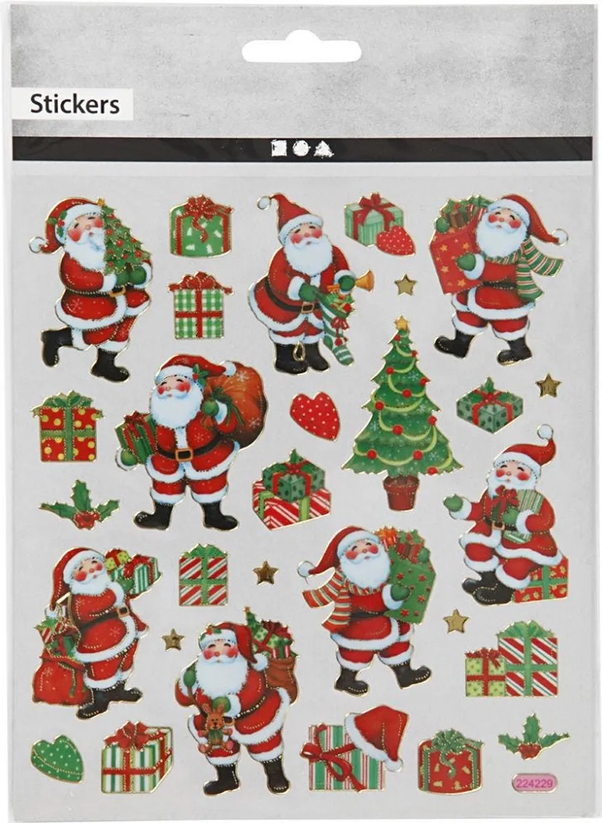 Creativ Company Kerststickers Meerkleurig - 29 Stuks
