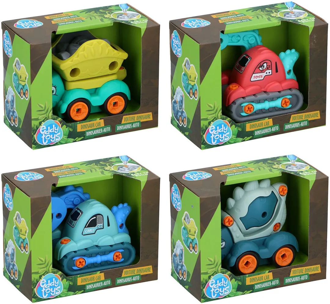 Eddy Toys Car Dino 4as - Multicolor
