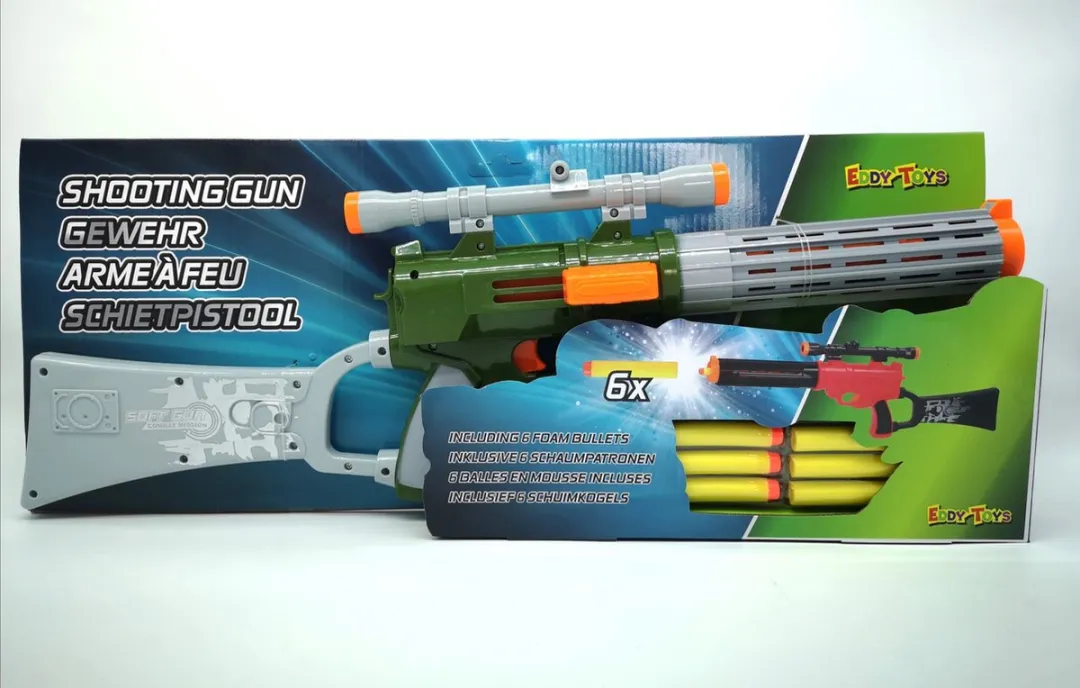 Eddy Toys Schietpistool Olijfgroen