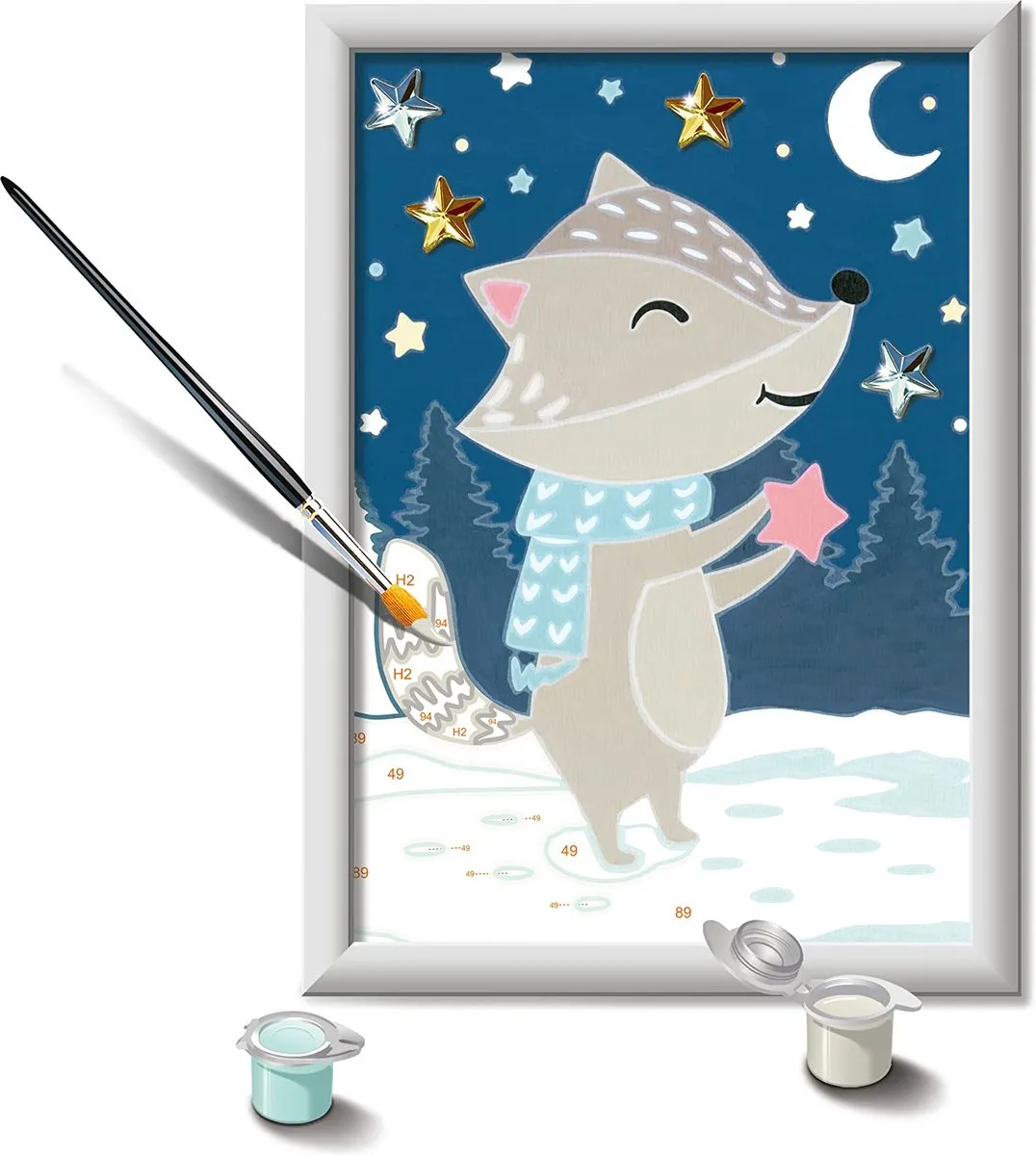 Ravensburger CreArt Paint by Numbers Cute Badger