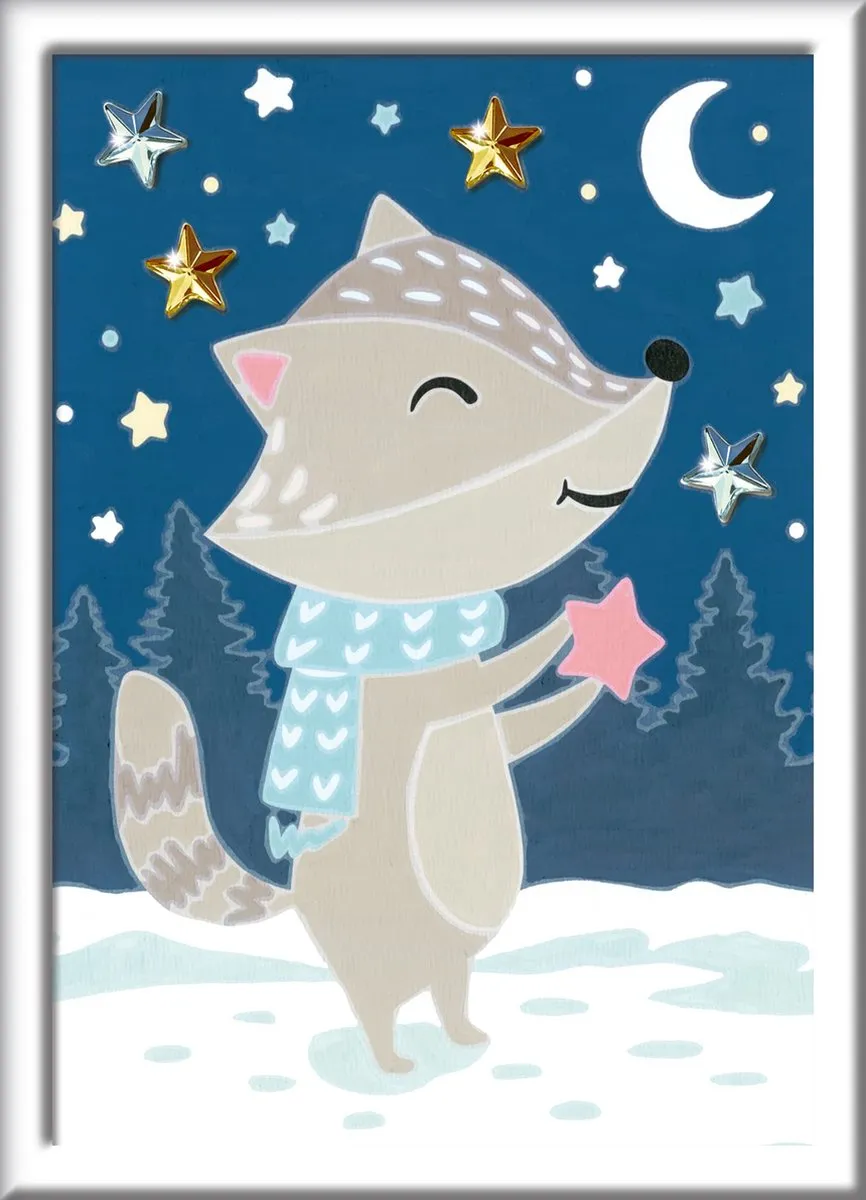 Ravensburger CreArt Paint by Numbers Cute Badger - Meerkleurig - afbeelding 5 van 6