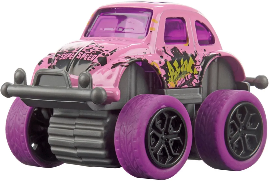 Toi-Toys Metal Off Road Auto's 4st - Multi kleuren