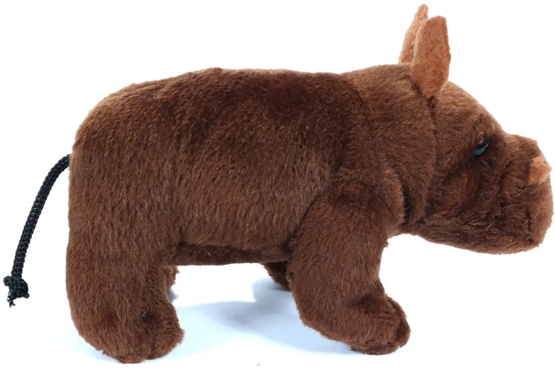 PIA Soft Toys Pluche Nijlpaard Knuffel 15cm - Bruin