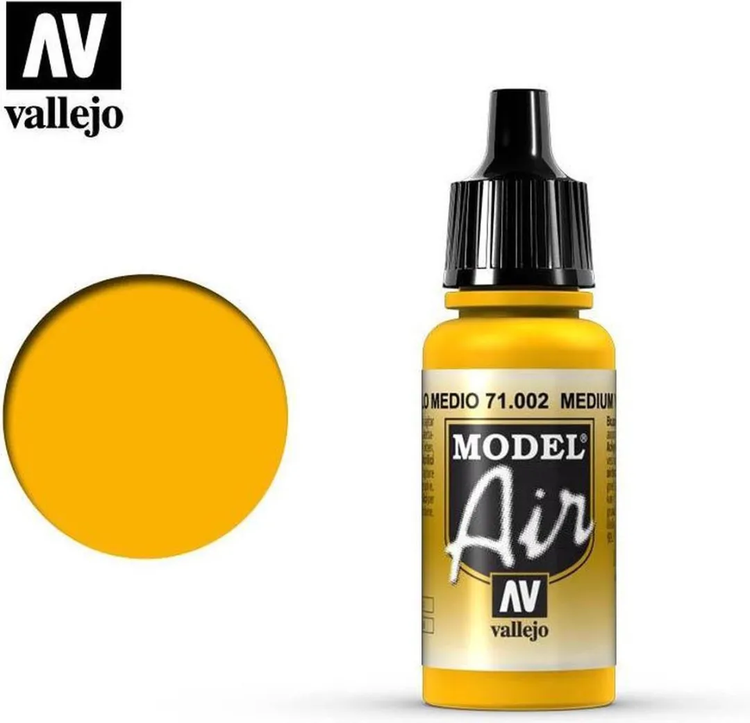 Vallejo Model Air Acrylverf Geel 17ml