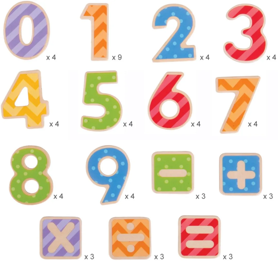BIGJIGS Magnetic Numbers - 10 Stuks - BJ266