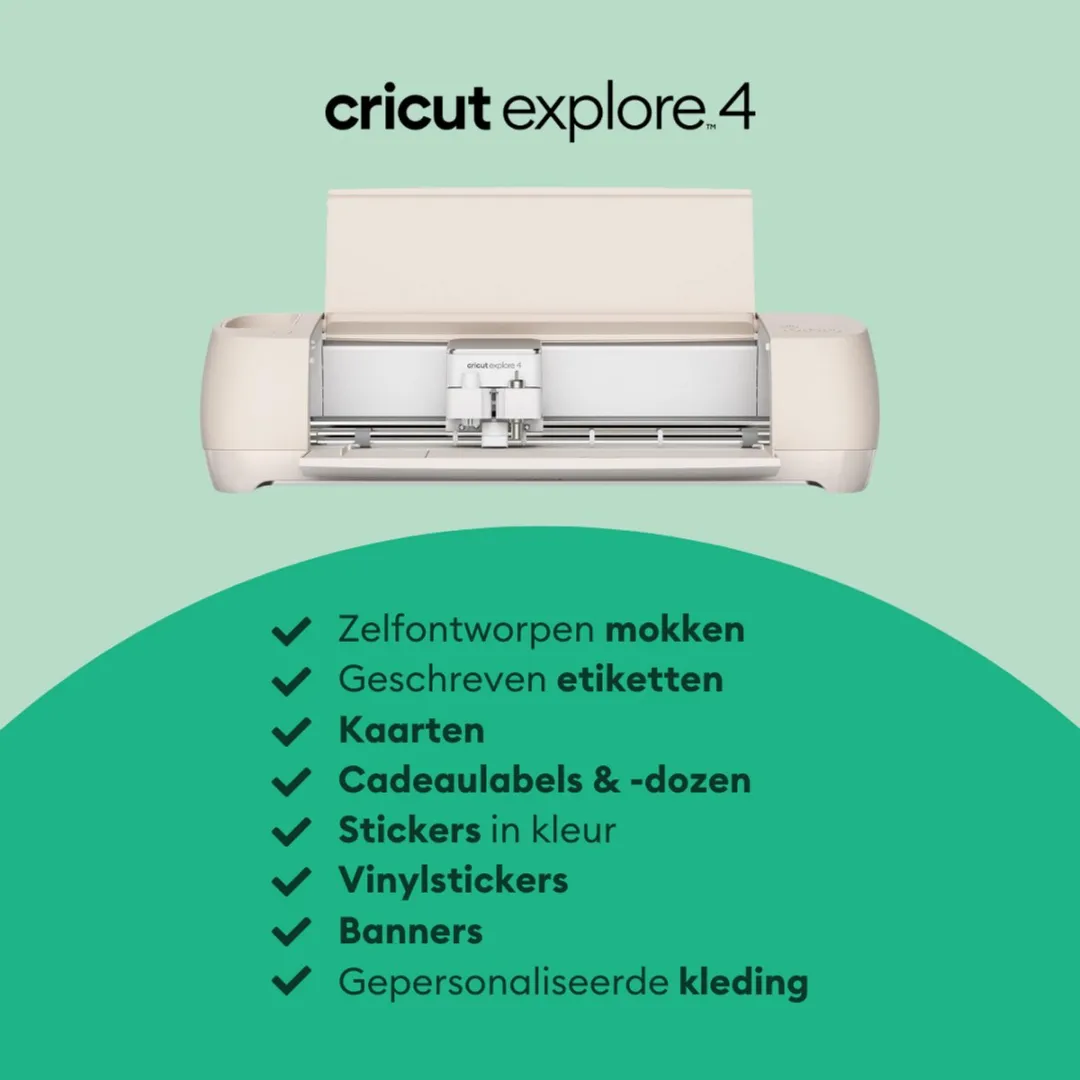 CRICUT Explore 4 Snijmachine - Seashell Beige - LightGrip - afbeelding 6 van 6