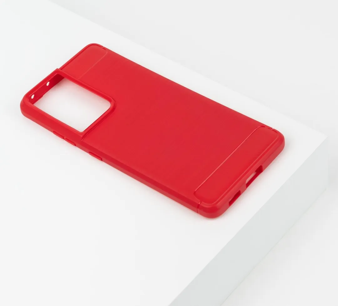 BMAX Carbon Hoesje BMAX54736 - Rood