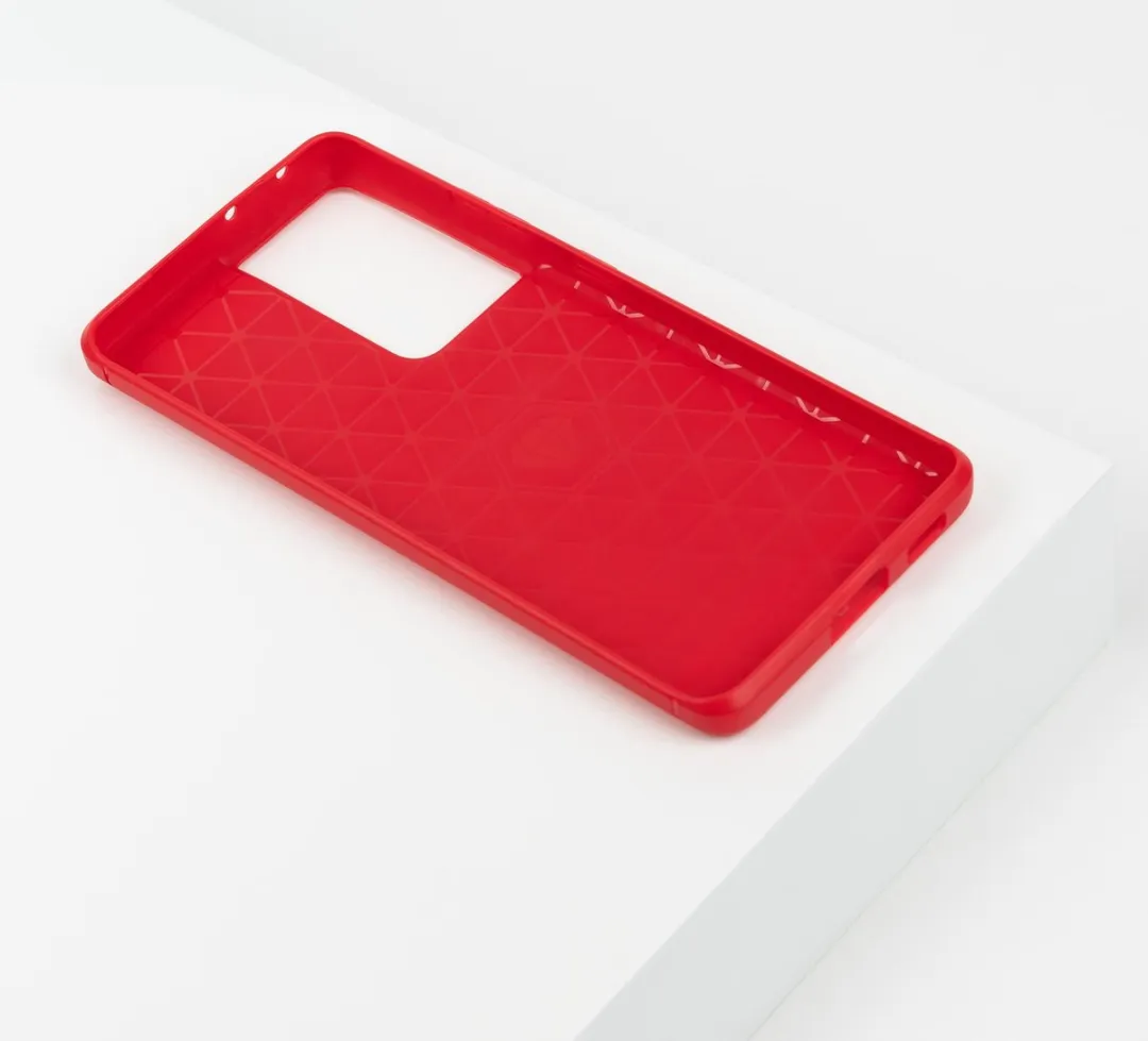 BMAX Carbon Hoesje BMAX54736 - Rood