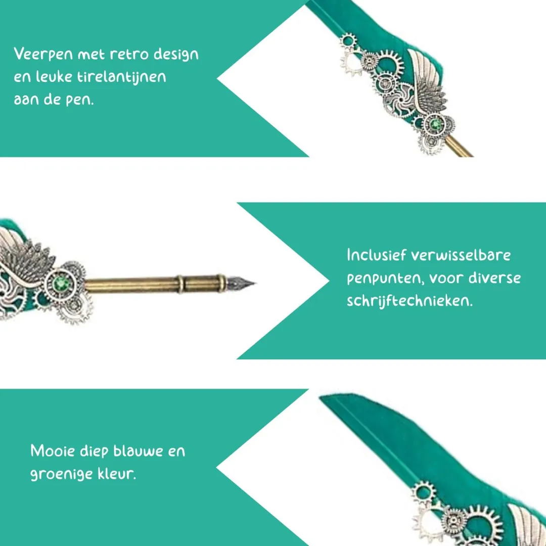 Lapi Toys Kalligrafie Set - Blauw - 8-delig