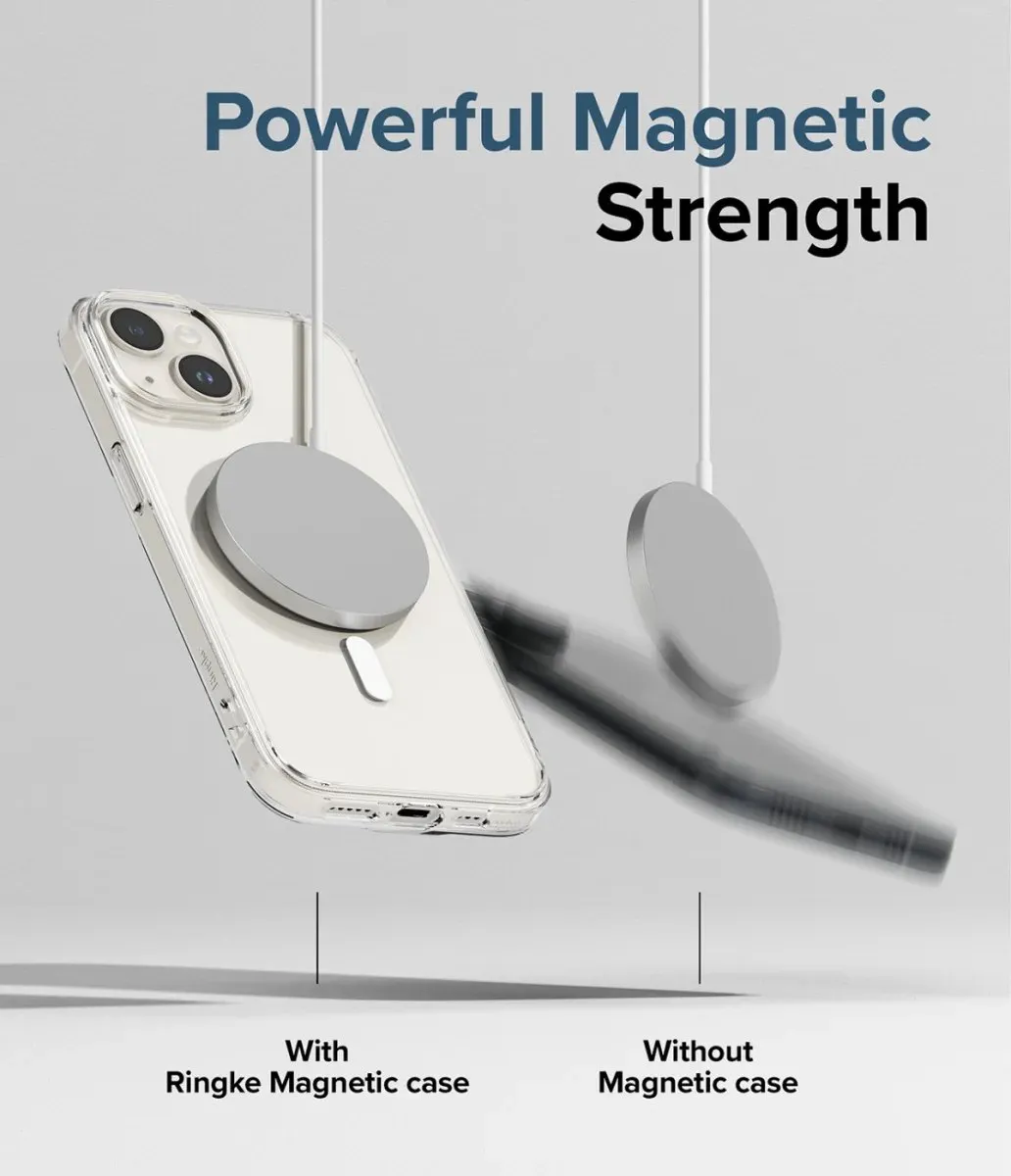 Ringke Fusion MagSafe Hoesje ACS-04771 - iPhone 15 Plus - Transparant Matte - afbeelding 6 van 6