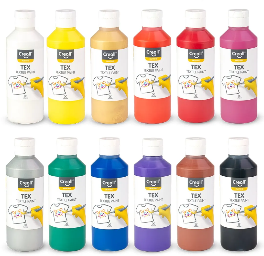 Creall Tex Textielverf Multicolor - 12x250ml