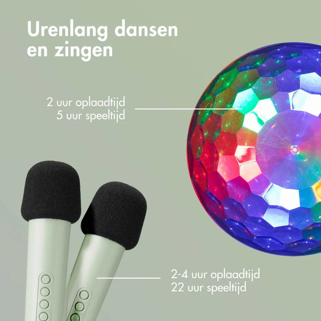 Imoshion Sing & Shine Karaoke Set - 2 Microfoons - Lavender Lilac - afbeelding 6 van 6