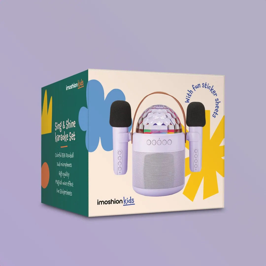 Imoshion Sing & Shine Karaoke Set - 2 Microfoons - Lavender Lilac