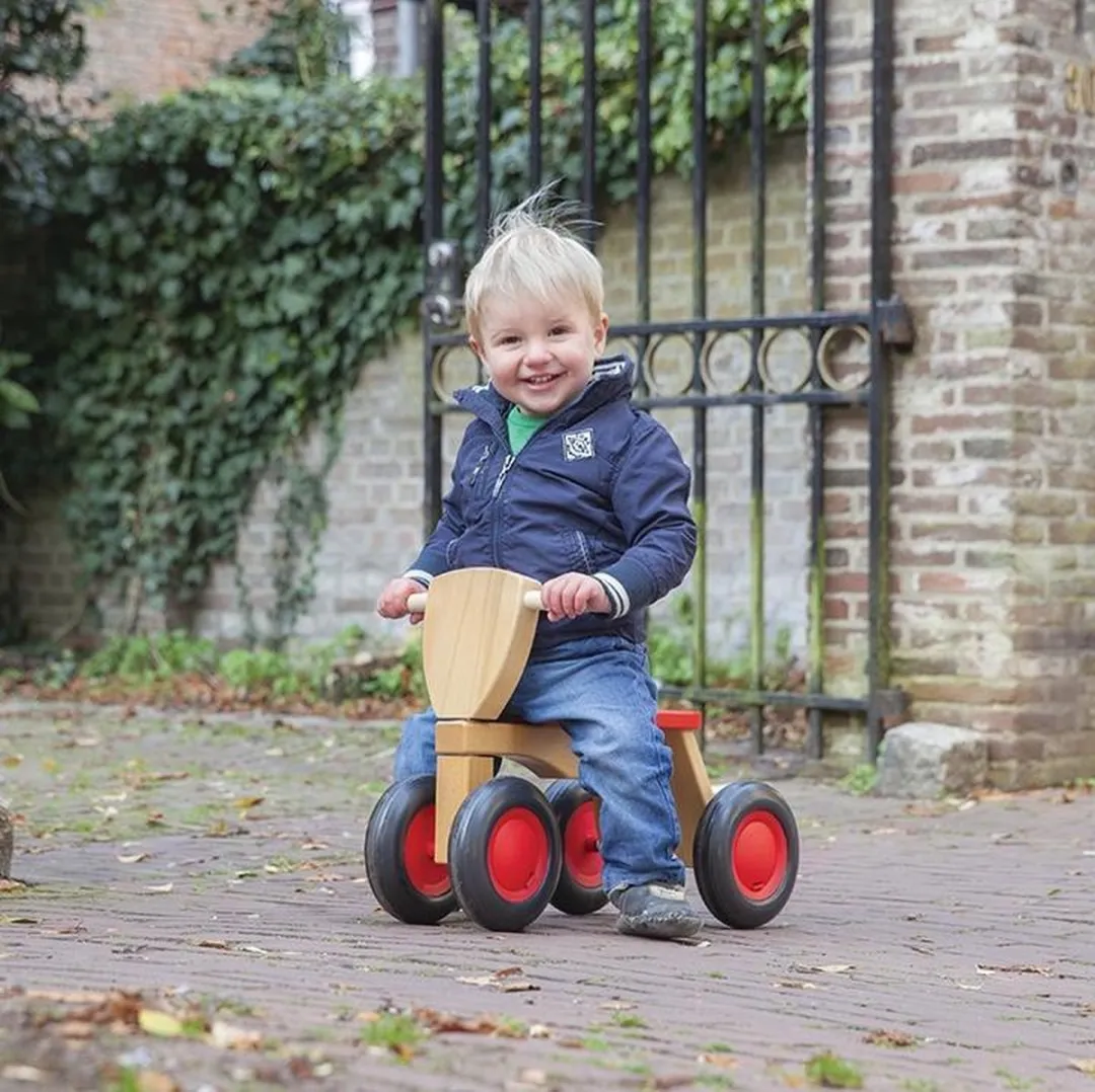 New Classic Toys Houten Loopfiets Road Star 11420 - Roze - afbeelding 6 van 6