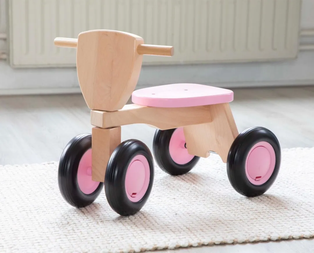 New Classic Toys Houten Loopfiets Road Star 11420 - Roze