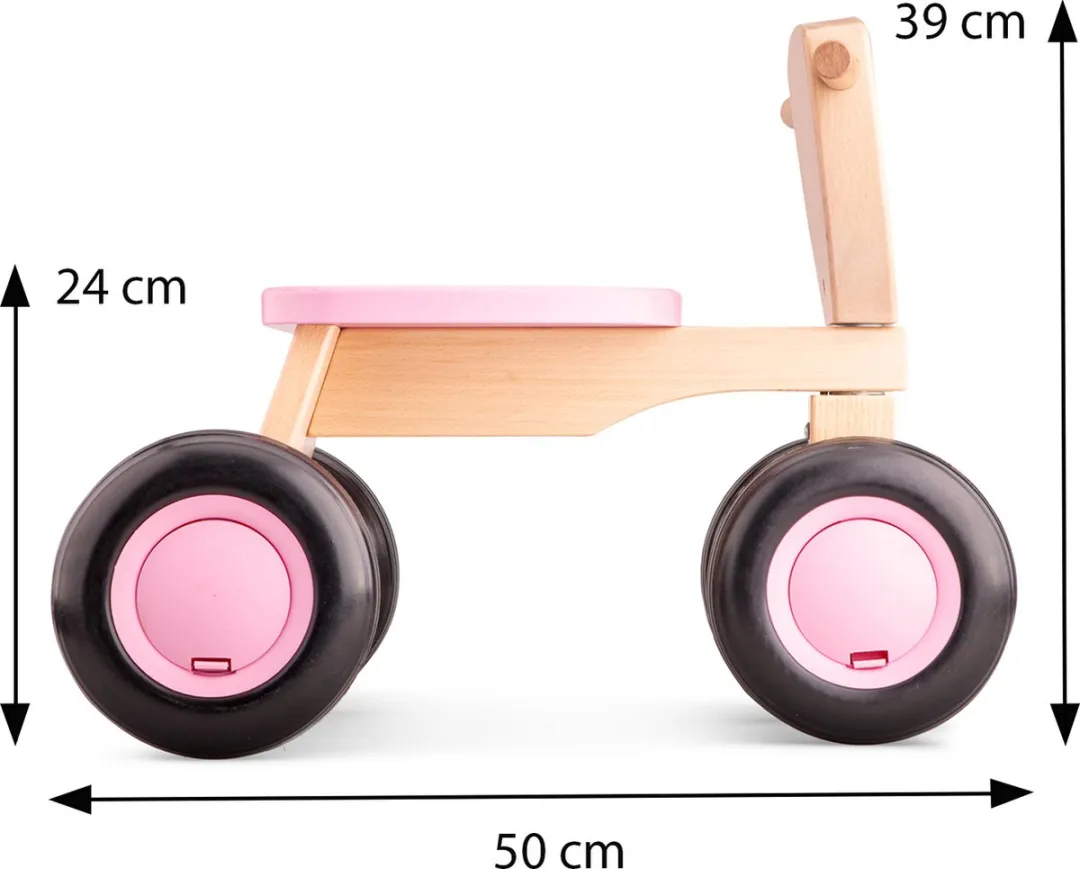 New Classic Toys Houten Loopfiets Road Star 11420 - Roze