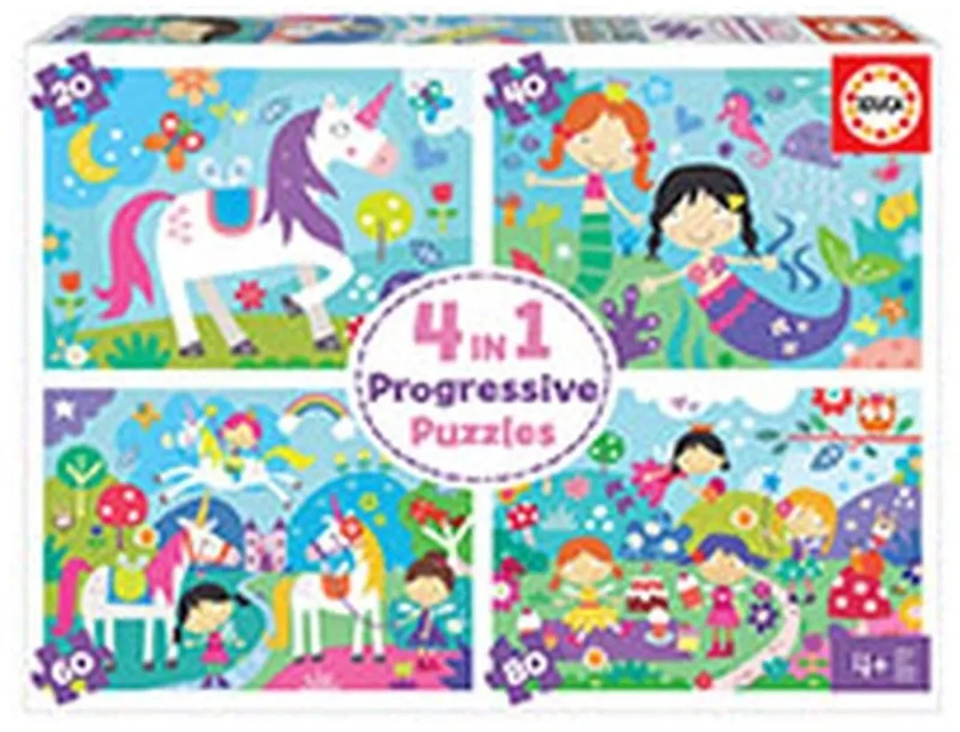 Set van 4 Puzzels Educa 18905 Fantasie