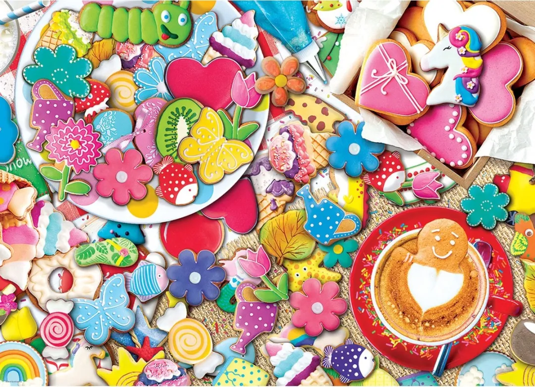 Eurographics Cookie Party Puzzel 1000 Stuks - Multicolor