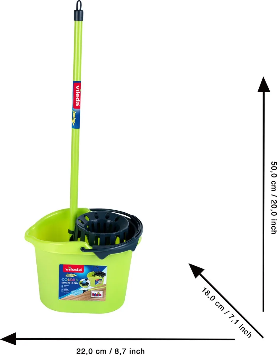 Klein Toys Vileda Color Line Dweilset - 2-delig - 61cm - Groen