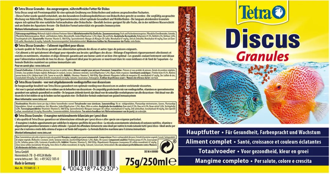 Tetra Prima Discusvisvoer 250ml