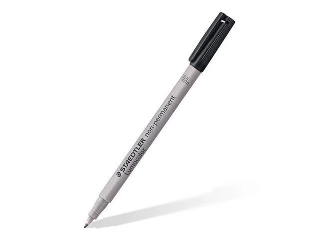 STAEDTLER Lumocolor 316 Non Permanent Viltstift - 10 Stuks - Zwart