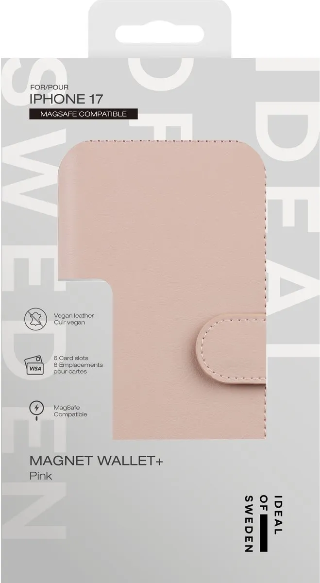 iDeal of Sweden Magnet Wallet+ IDMWPMS-I2561-51 - iPhone 17 - MagSafe Pink