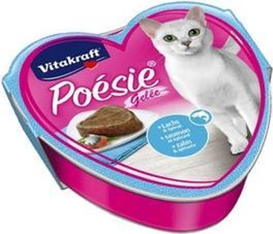 Vitakraft Poésie Gelei Alu 85g - 15x Zalm & Spinazie