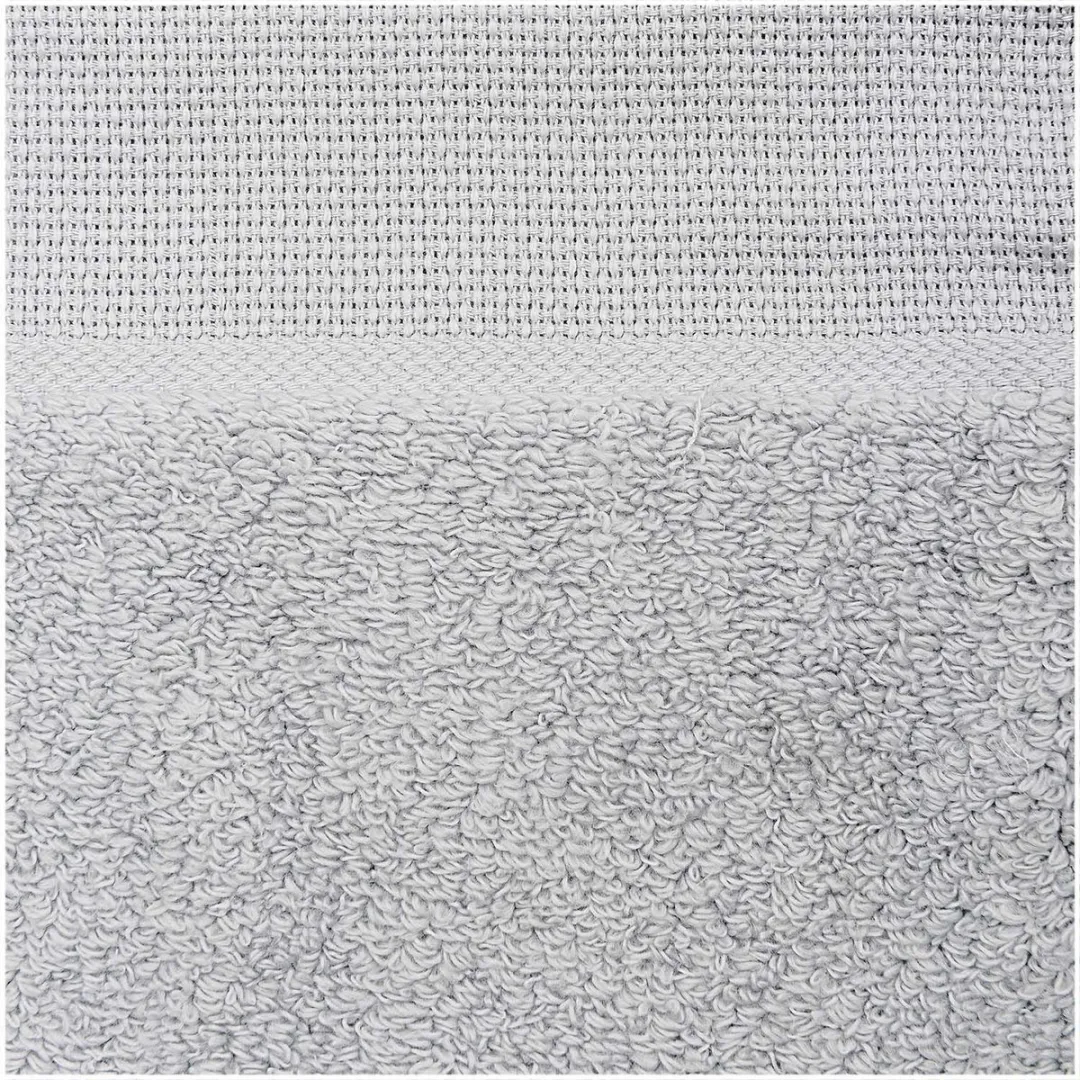 Rico Design Handdoek Aida Rand Grijs