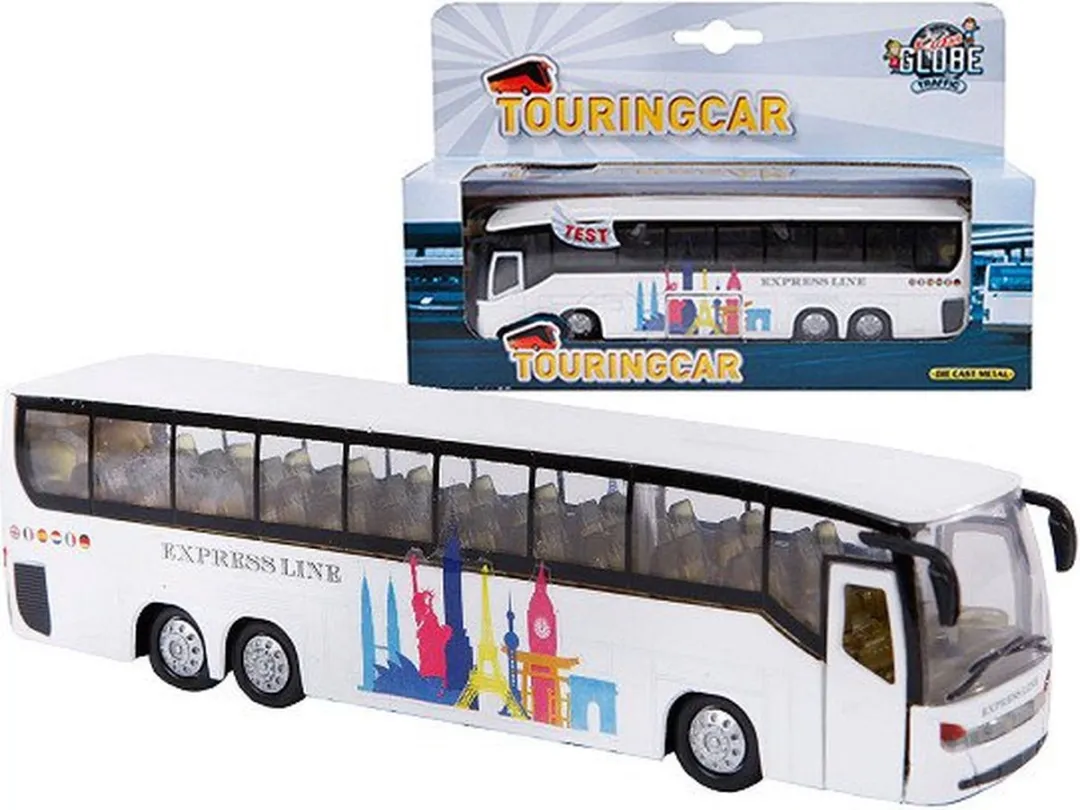 Kids Globe Die-cast Bus 510761 - Licht & Geluid - 19cm