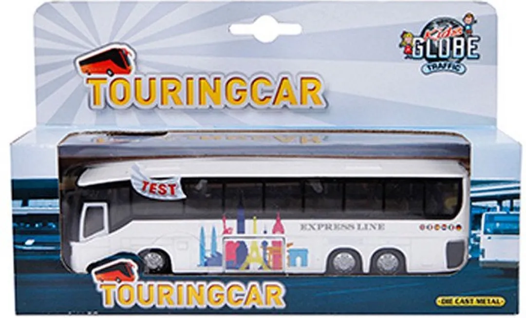 Kids Globe Die-cast Bus 510761 - Licht & Geluid - 19cm