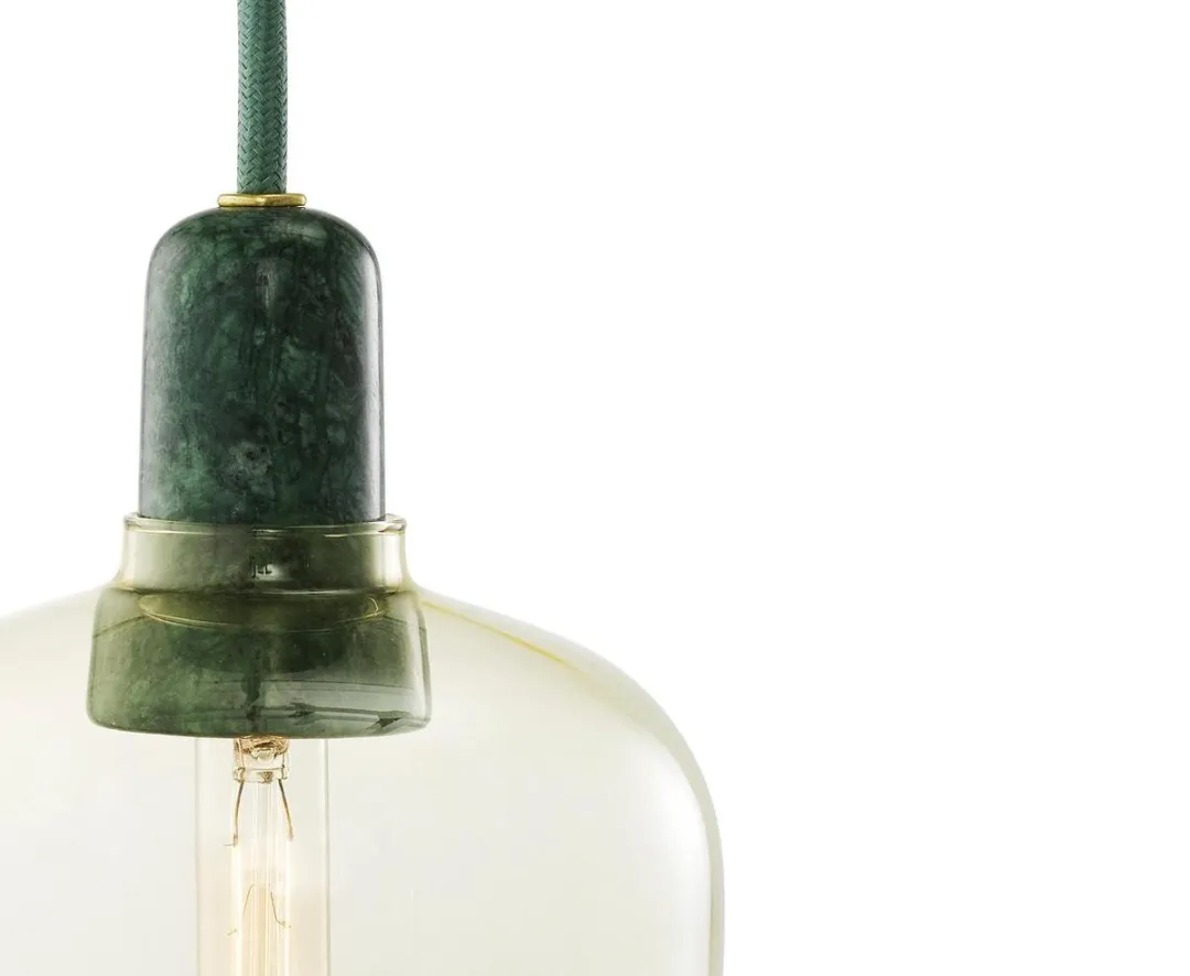 Normann Copenhagen Amp Hanglamp 25W - Goud Groen
