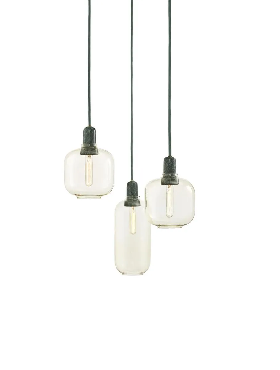 Normann Copenhagen Amp Hanglamp 25W - Goud Groen