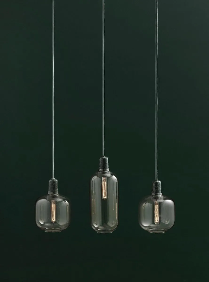Normann Copenhagen Amp Hanglamp 25W - Goud Groen